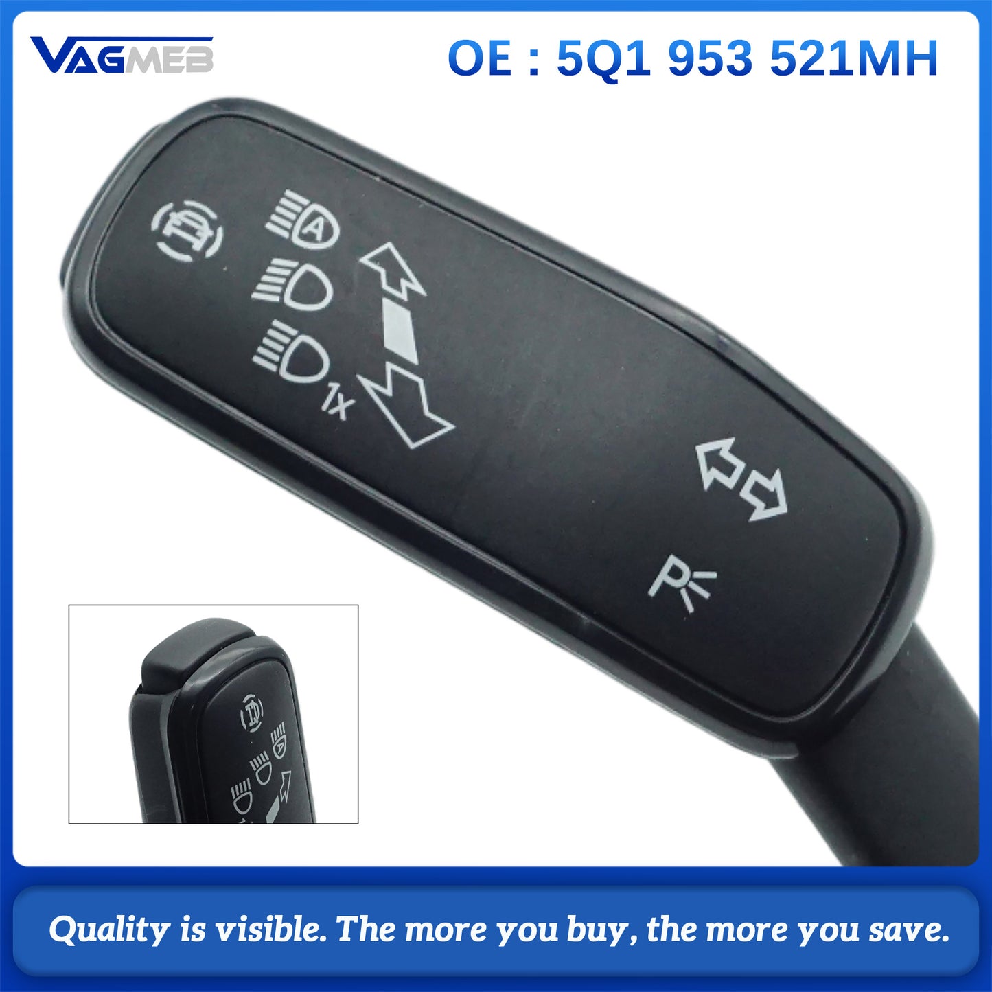5Q1953521MH Steering Column Switch Clockspring For VW Golf 7 Passat B8 Tiguan