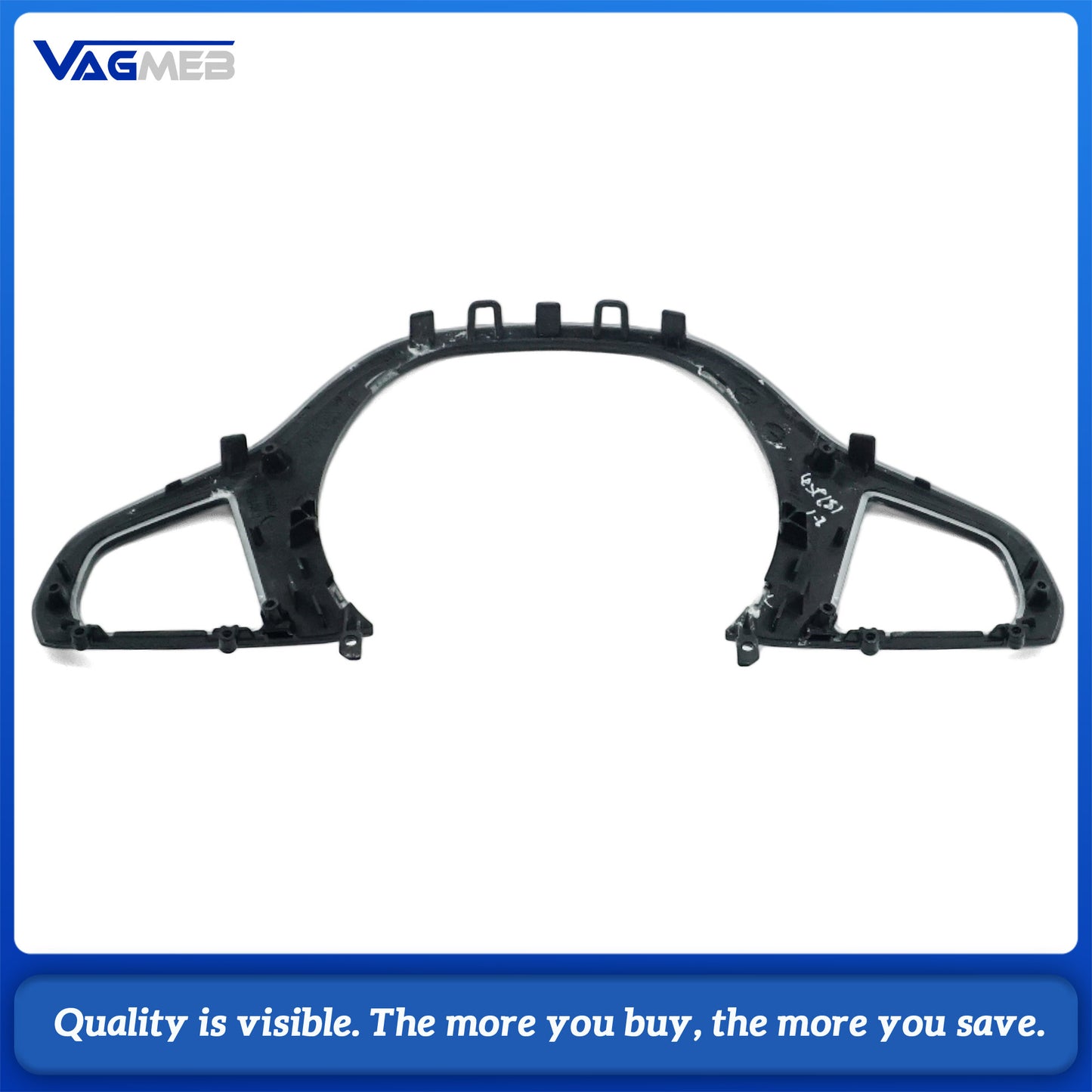 Piano Black Steering Wheel Button Trim Cover With Heating Hole For BMW G