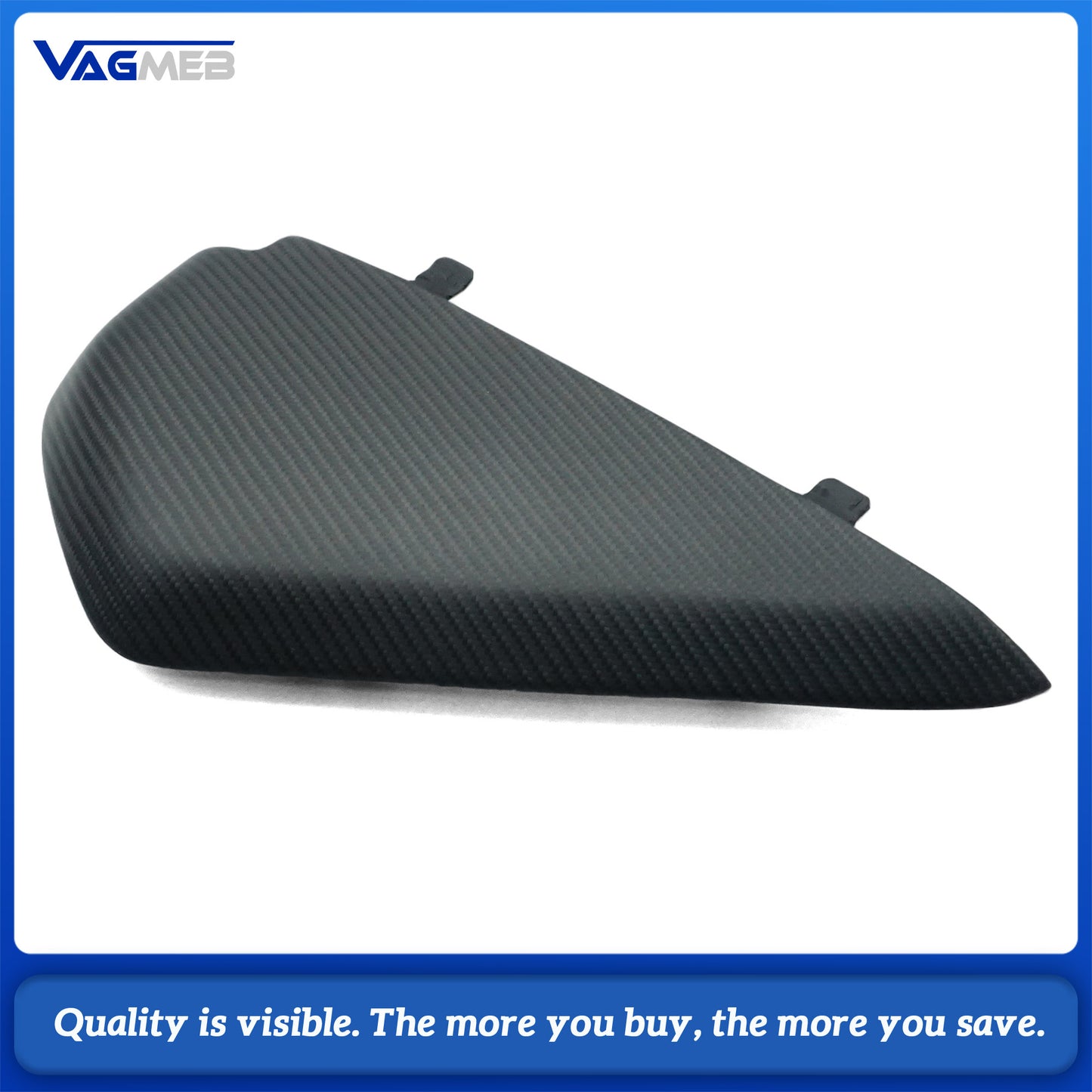 For 2017-2024 Audi A4 B9 Matte Carbon Fiber Dashboard Cover Trim
