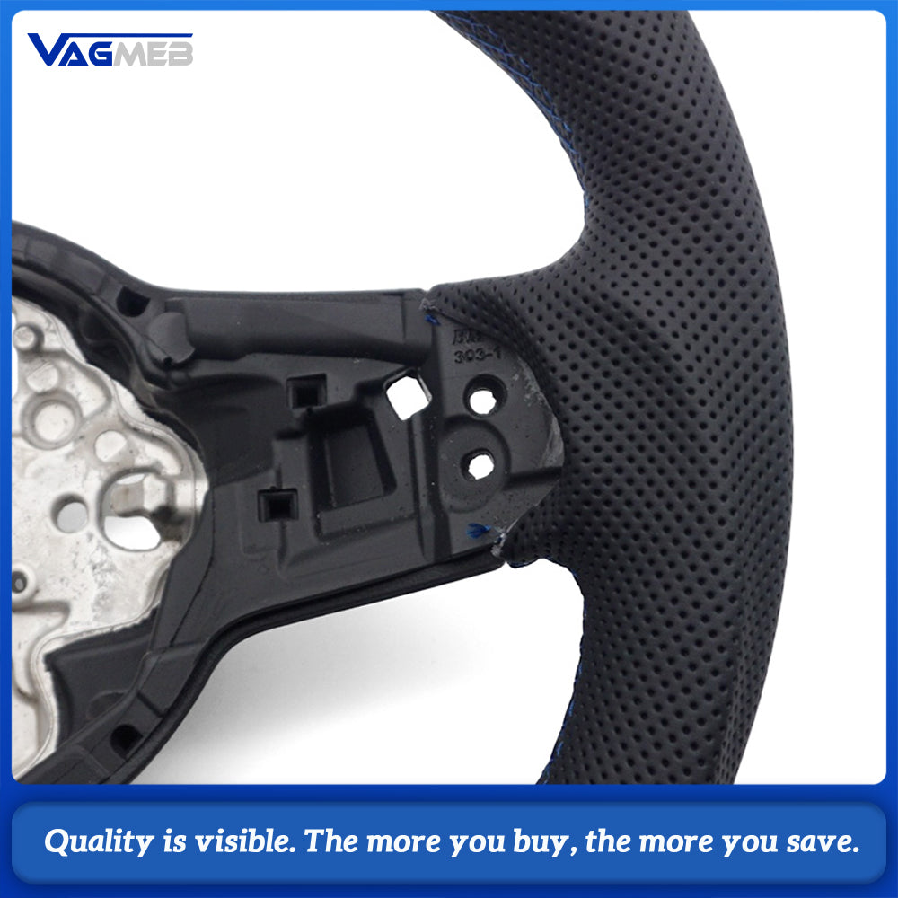 Leather steering wheel suitable for VW Golf MK7 7.5 GTI GTD GTE R Polo GTI Tiguan MK2 Passat B8 Sport steering wheel