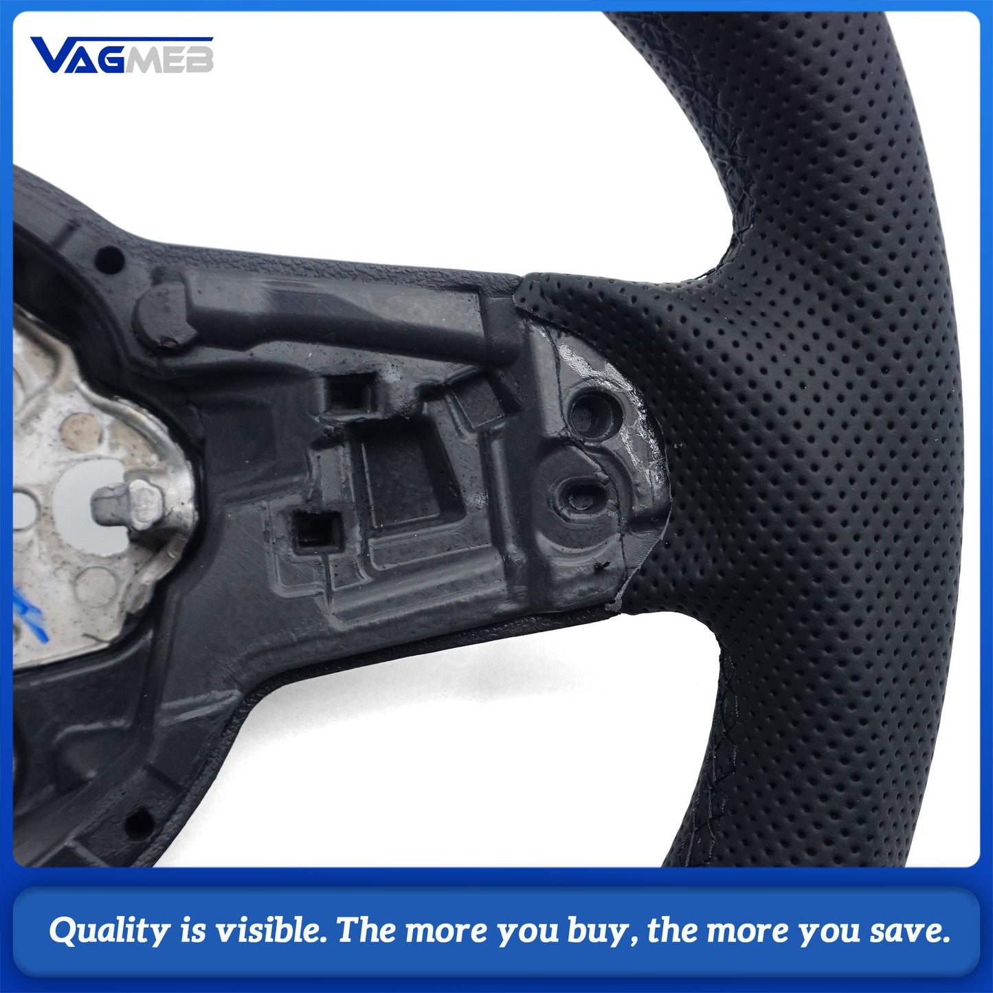 Alcantara leather steering wheel suitable for VW Golf MK7 7.5 GTI GTD GTE R Polo GTI Tiguan MK2 Passat B8 Sport steering wheel