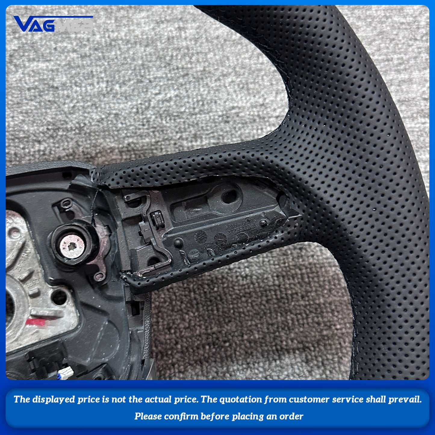 Carbon Fiber Steering Wheel, Suitable For Audi Q5L Q5 Q7,Carbon Material Frame Car Accessories Equipped with heating function