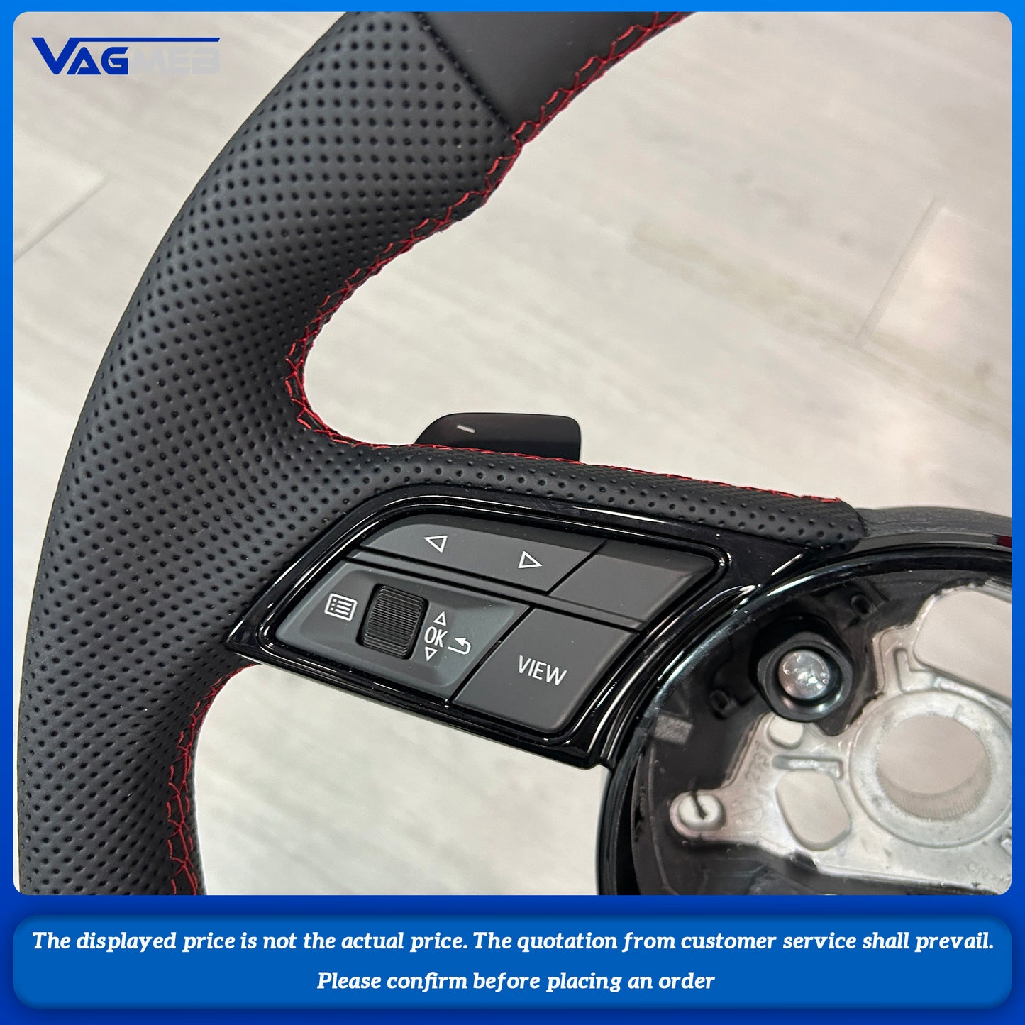 For Audi A4B9  flat movement, the dermis, Alcantara steering wheel