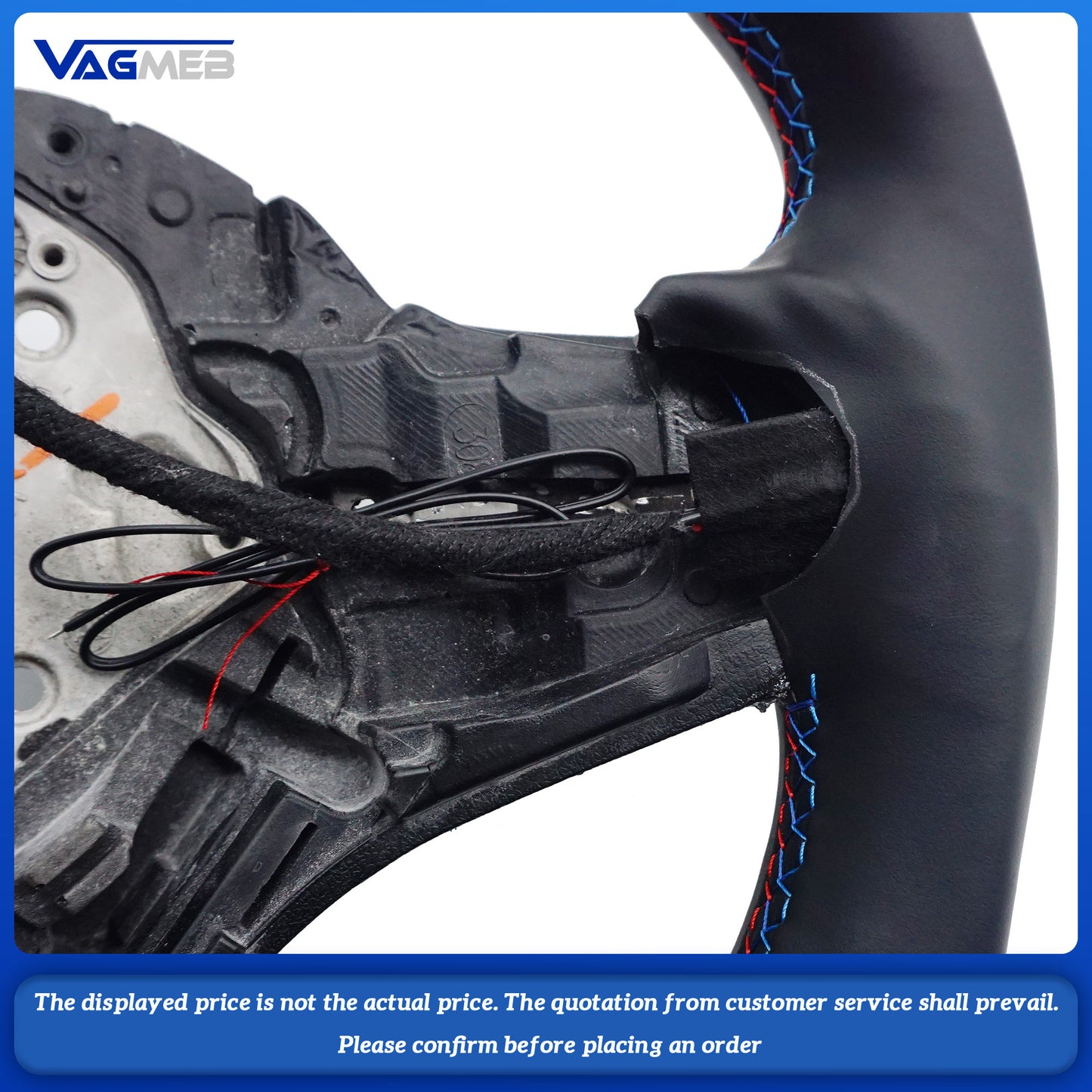 Full Leather Steering Wheel With heating function for BMW X5