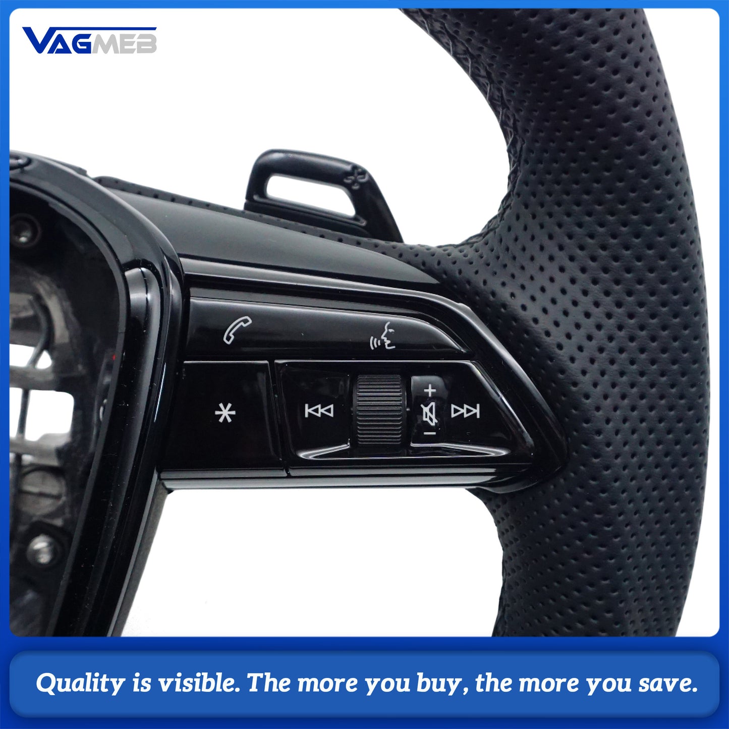 For Audi A6 C8 carbon fiber  steering wheel