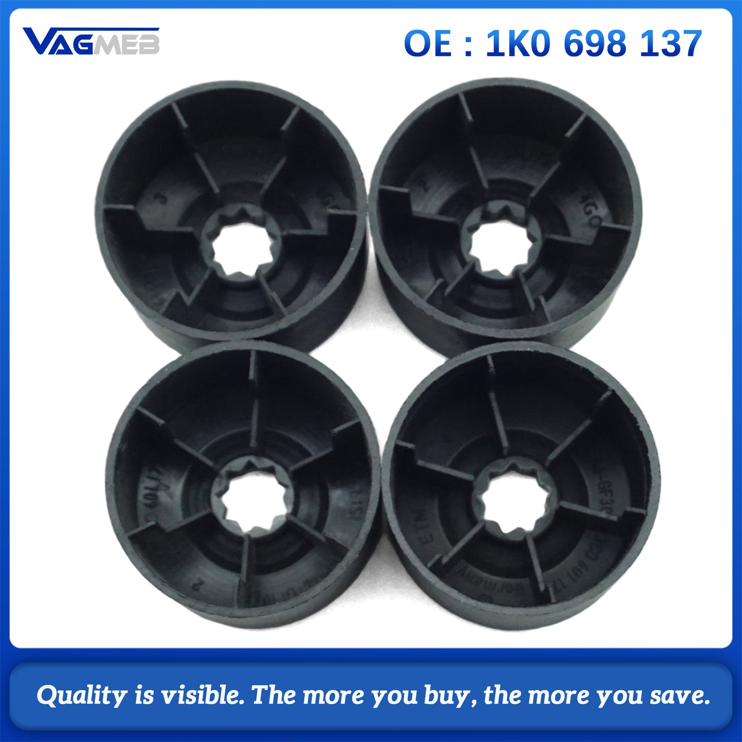 Black Steel Wheel Bolt & Lock Lug Nut Set With Key For Golf Bora Car Accessories 1K0 698 137