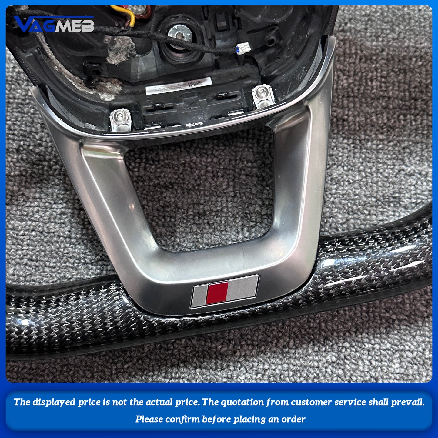 Carbon Fiber Steering Wheel, Suitable For Audi Q5L Q5 Q7,Carbon Material Frame Car Accessories Equipped with heating function