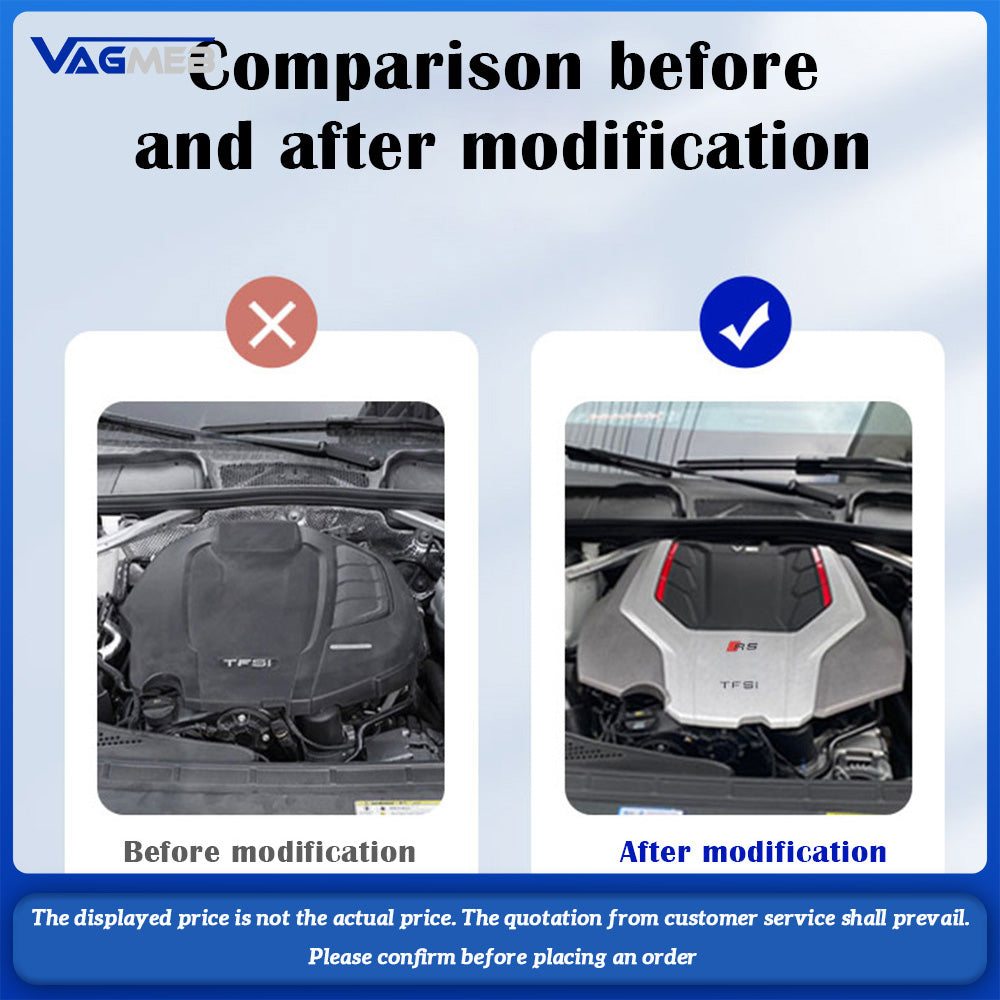 For Audi A4 A4L A5 A6 A6L A7 Q3 Q5 2.0 liter Engine Bonnets Cover Car Accessories