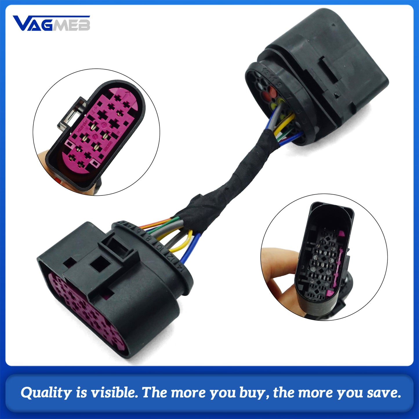 Xenon to LED Headlight Adapter CPZ For VW Golf 7 VII GTI R D3S D1S