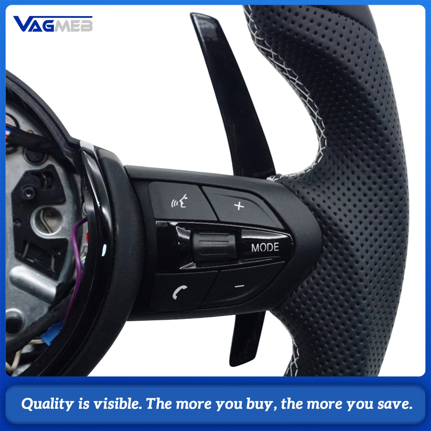 M Upgraded Steering Wheel For BMW M Sport  Parts For F10 F12 F30 F32 F34 F45 F22 F39 F15 F16 F25 F26 M3 M5 M6