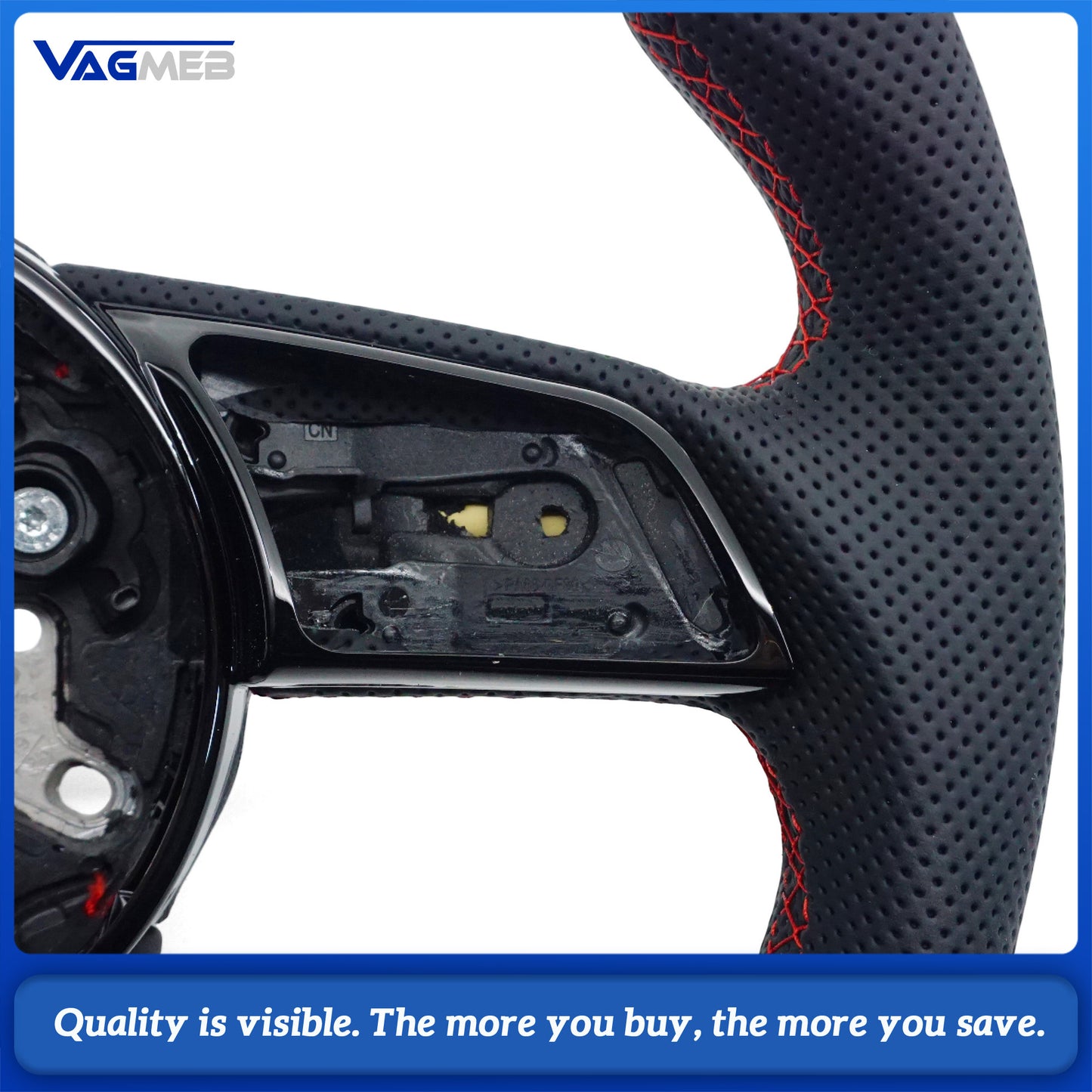Sports style car steering wheel suitable for A4  B9 leather steering wheel car accessories