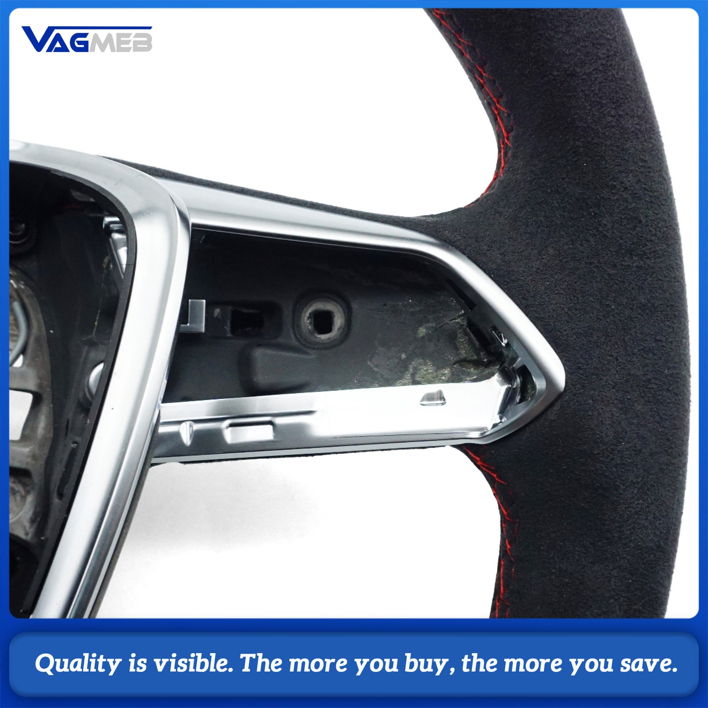 For Audi ABT logo A6 C8  heating punch steering wheel