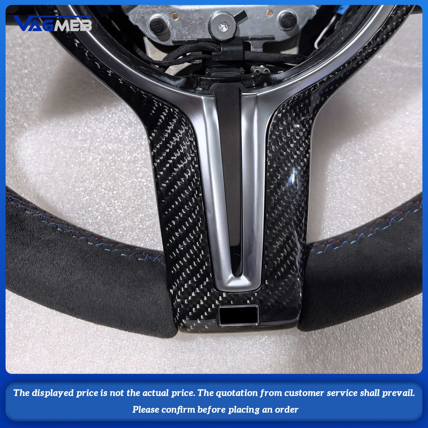 Alcantara leather multifunction steering wheel for BMW F30 F32 F10 F20 F07 F01 F90 E90 M3 M5 M logo sport steering wheel
