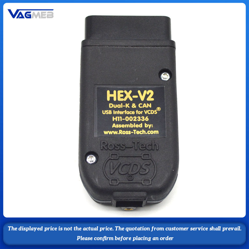 2023 Newest V25.3 VCDS English Realese VAGCOM HEX V2 Update V24.7 ATMEGA162 FOR VWAUDISkodaSeat Car Diagnostics Tools