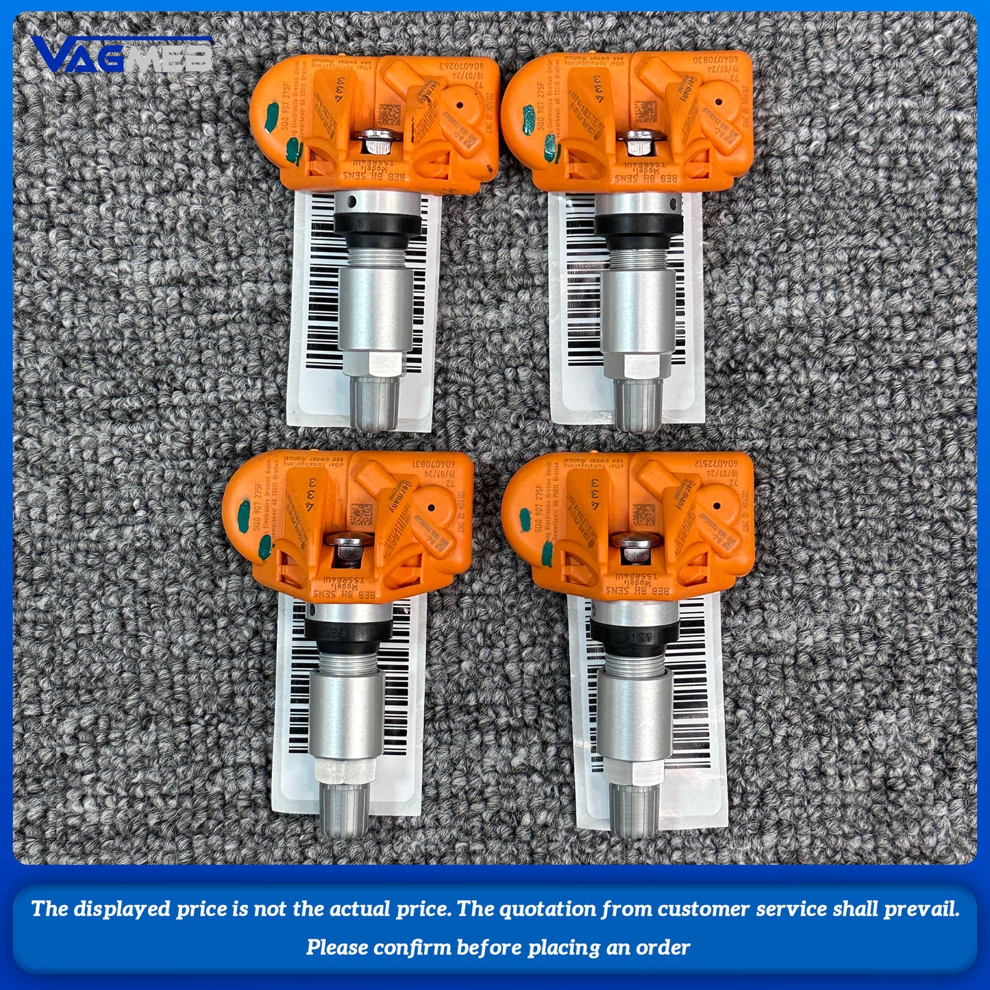 TMPS 2 TPMS Tire Pressure System For VW MQB GOLF 7 Tiguan Passat Touran Seat 5Q0 907 275 F 5Q0 907 273 F