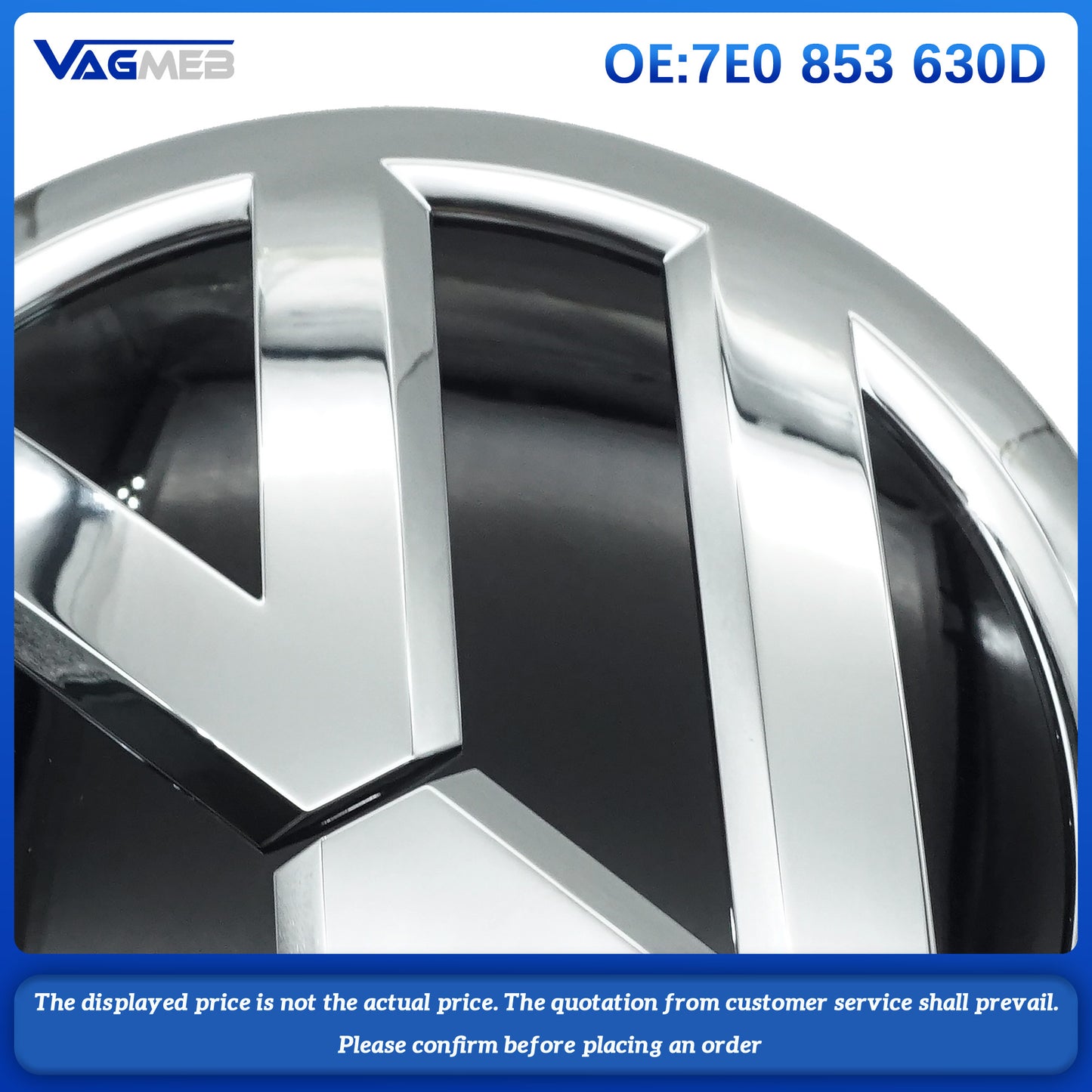 ACC interior logo For VW T-RCM Multivan 7E0 853 630D