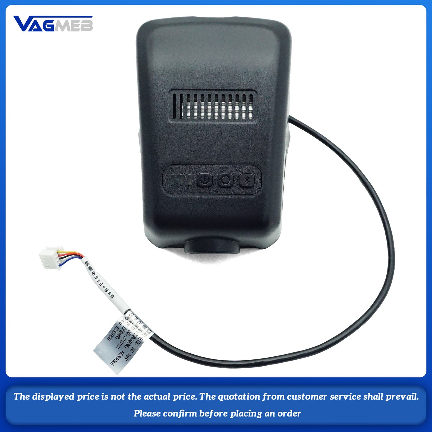 For VW Golf MK8 Car dashboard camera with lane indication and ETC function