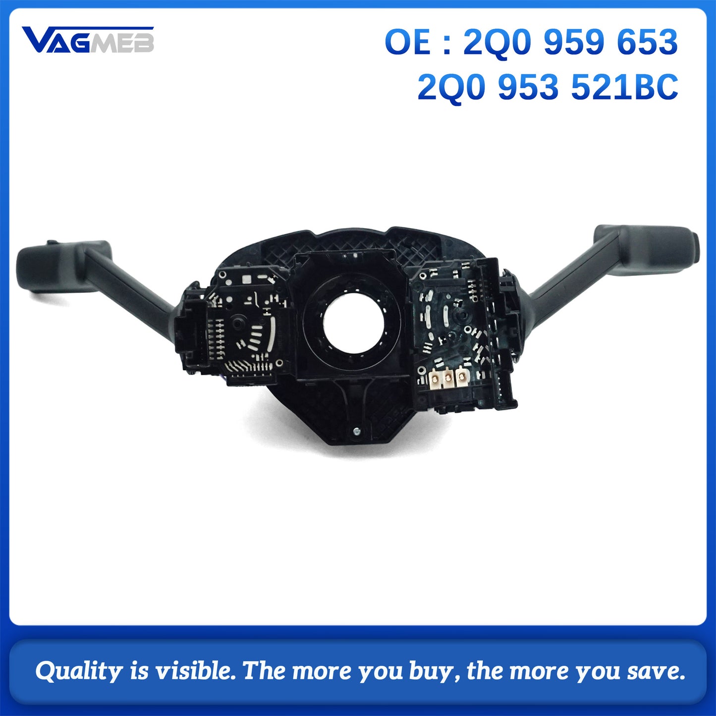 For VW POLO  Skoda SEAT Steering Wheel Control Module Shift HandLever 2Q0 959 653 521BC