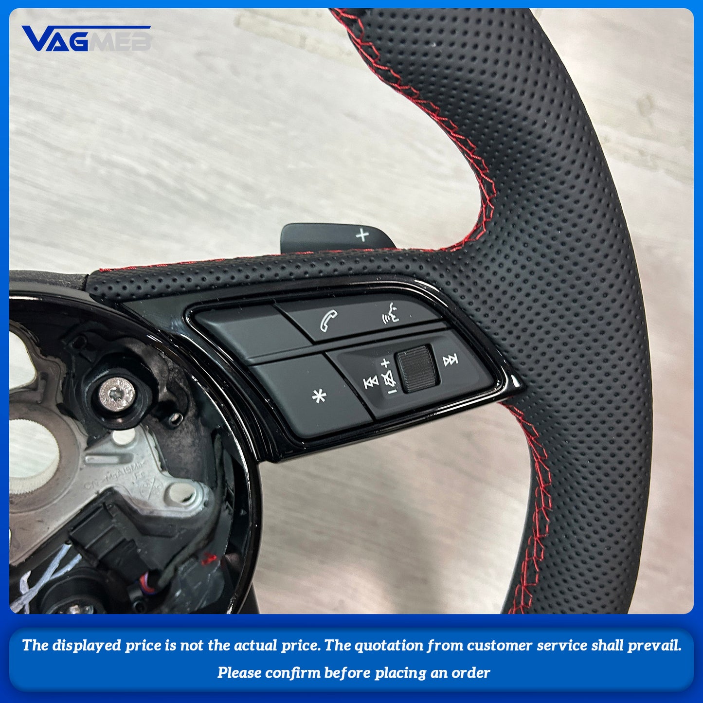 For Audi A4B9  flat movement, the dermis, Alcantara steering wheel