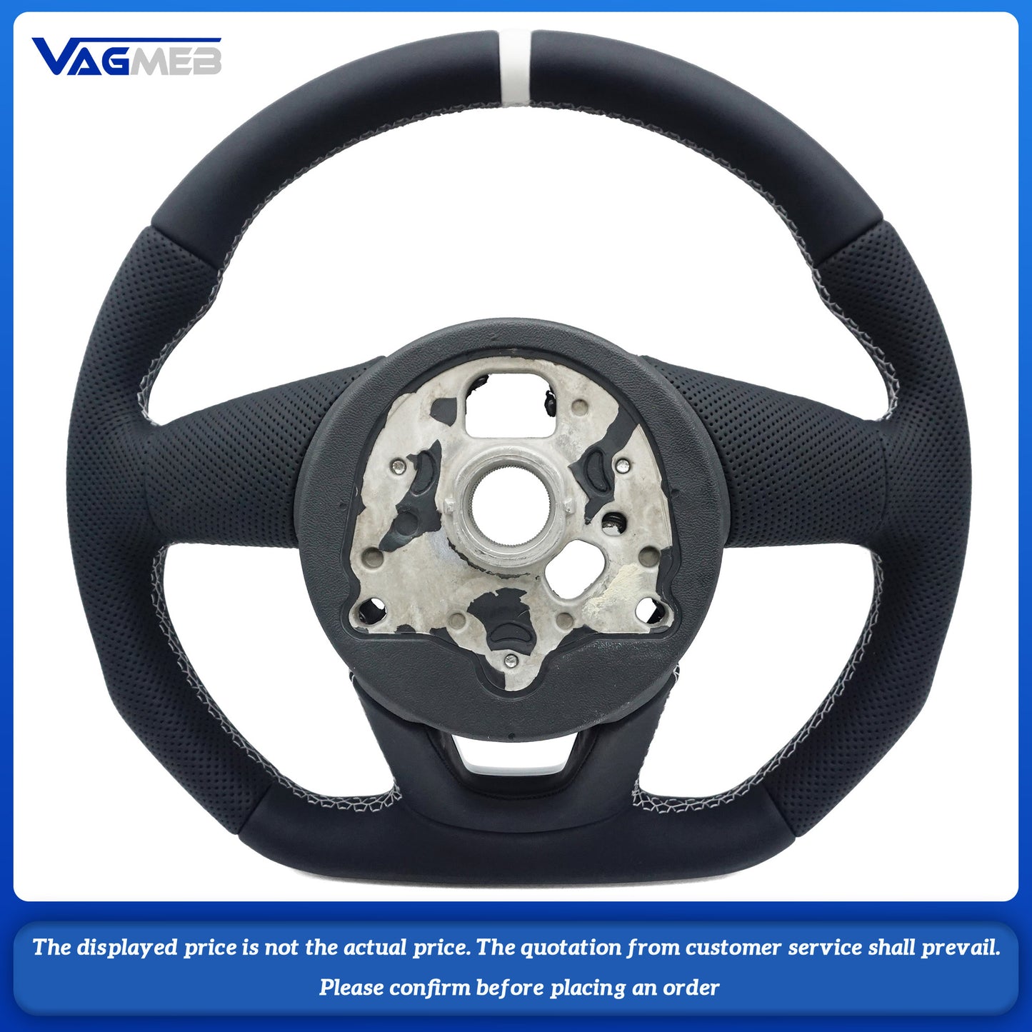 For Audi RS Logo A4B9 Steering Wheel Flat Bottom Steering Wheel Campaign Assembly Accessories