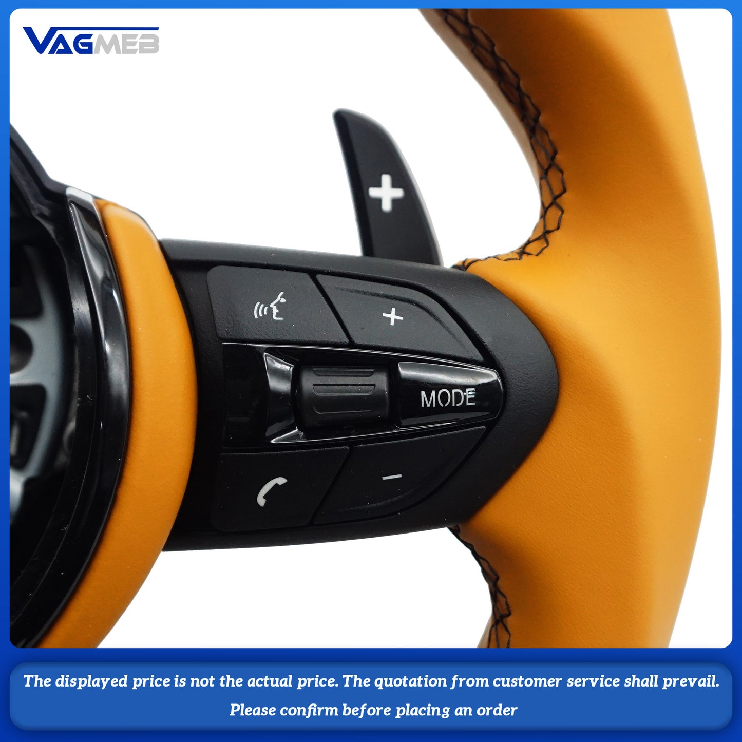 For BMW part fit M1  M2  M3  M4  M5 F10 F20 F30 E93 Brown colour style steering wheel