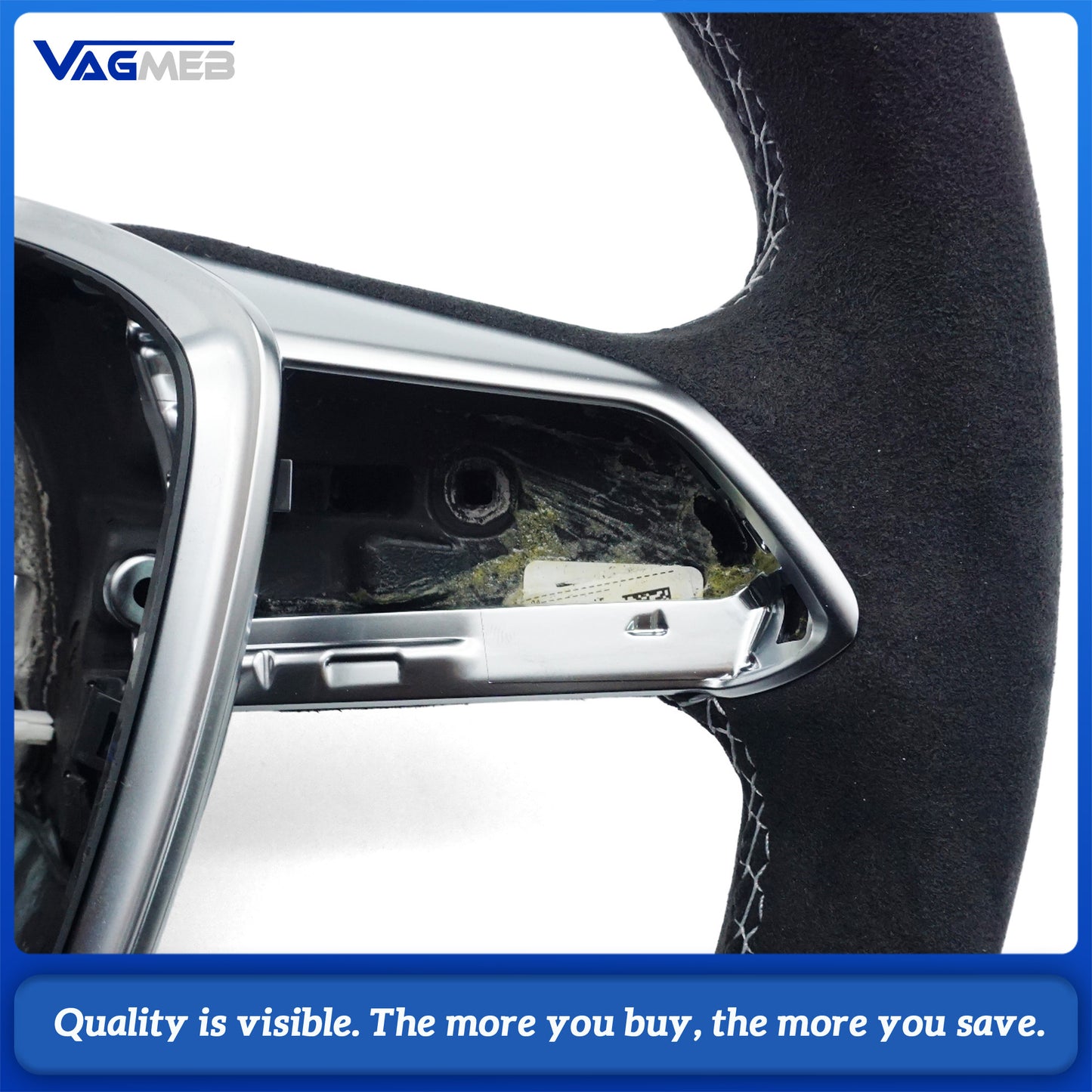 For Audi ABT logo A6 C8  heating punch steering wheel