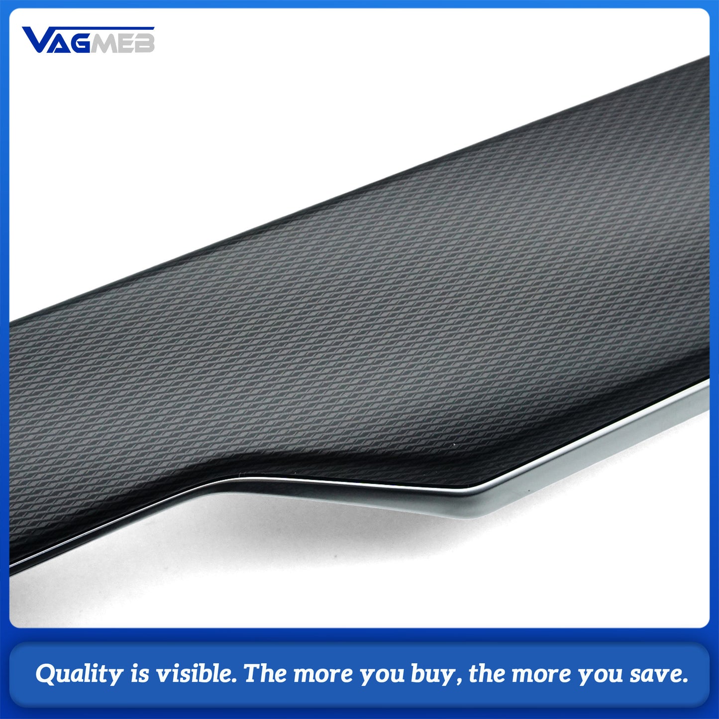 Carbon Fiber Style Long Dashboard Panel for VW Passat B8 2020 - Interior Decorative Trim