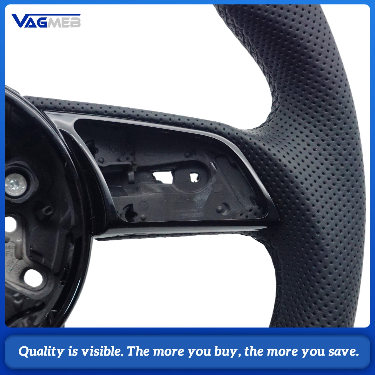 Suitable for Audi A4 B9 S3 RS4 RS5 A3 A5 S3 S4 S5 carbon fiber leather sports steering wheel assembly, Car Accessories