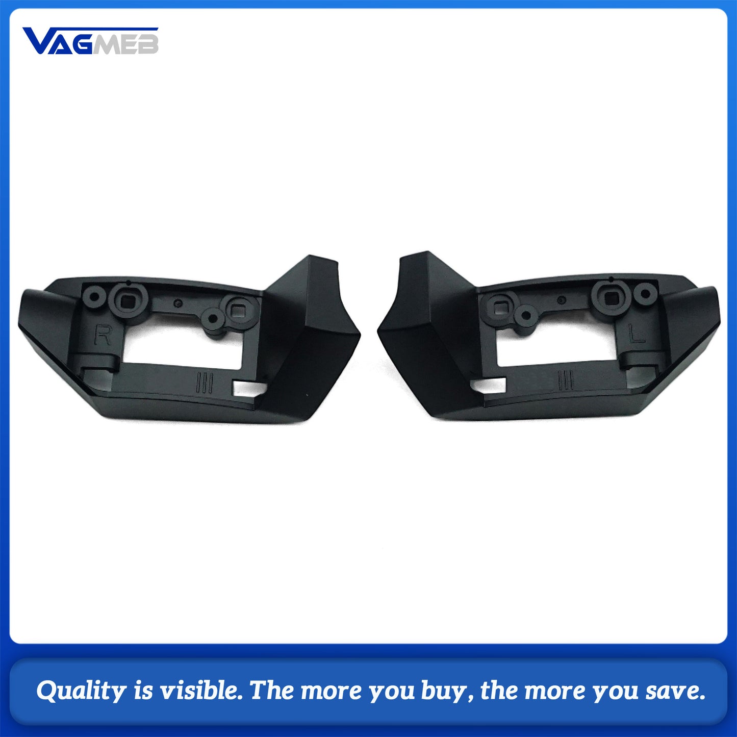 R8 Style Steering Wheel Buttons Gloss Black Exhaust Valve Control For VW Golf 8 MK8 GTI R