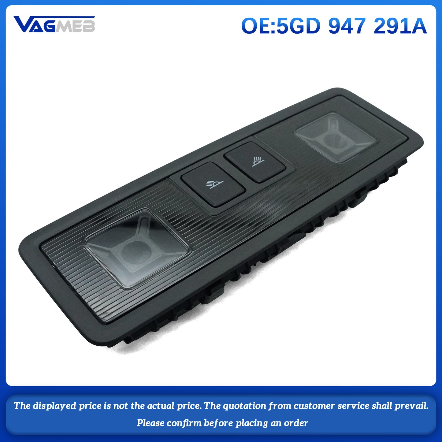 LED Reading Light Roof Ceiling Dome Lamp For VW 5GD 947 291A