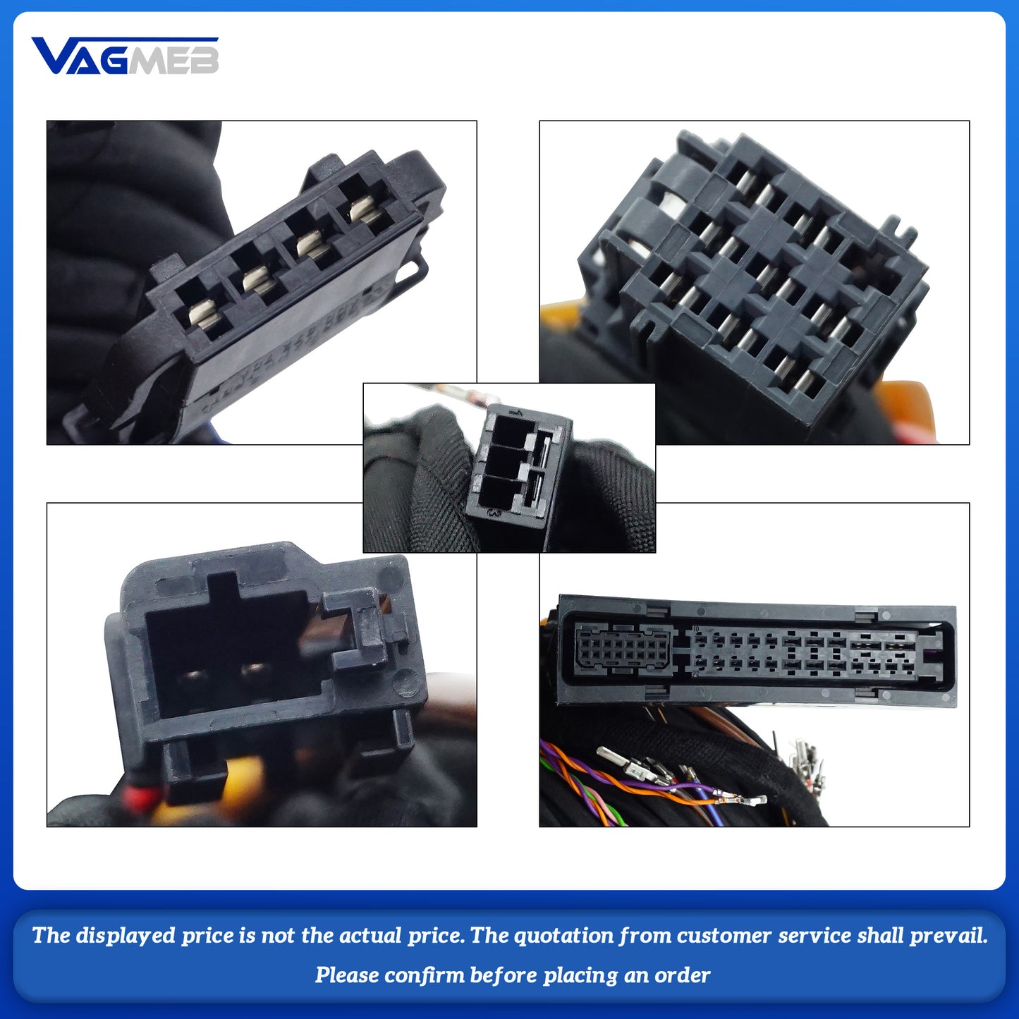 For VW Passat B8  Dynaudio Sound System Acoustics Install Wire Cable Harness