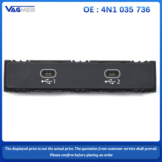 For Audi A6 A7 A8 Q7 Q8 Q8 E-tron Carplay Switch Dual USB Phone Interface 4N1 035 736 4N1035736