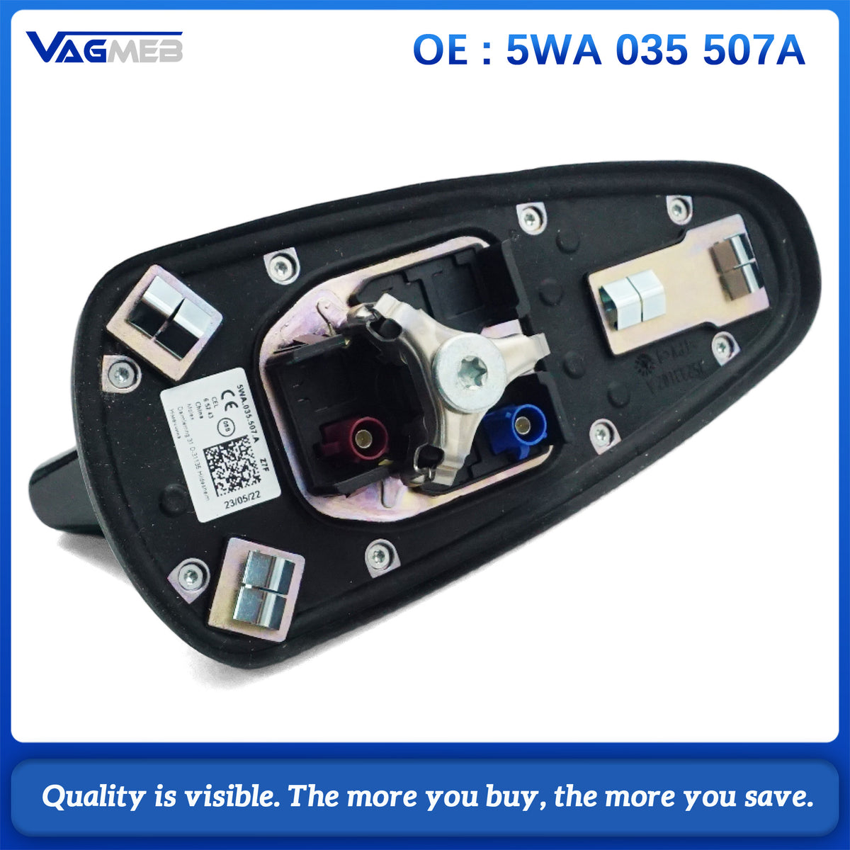 FOR OCTAVIA MK4 ID.4 For GOLF 8 ROOF AERIAL SHARK ANTENNA IN BLACK 5WA035507A 5WA 035 507 A