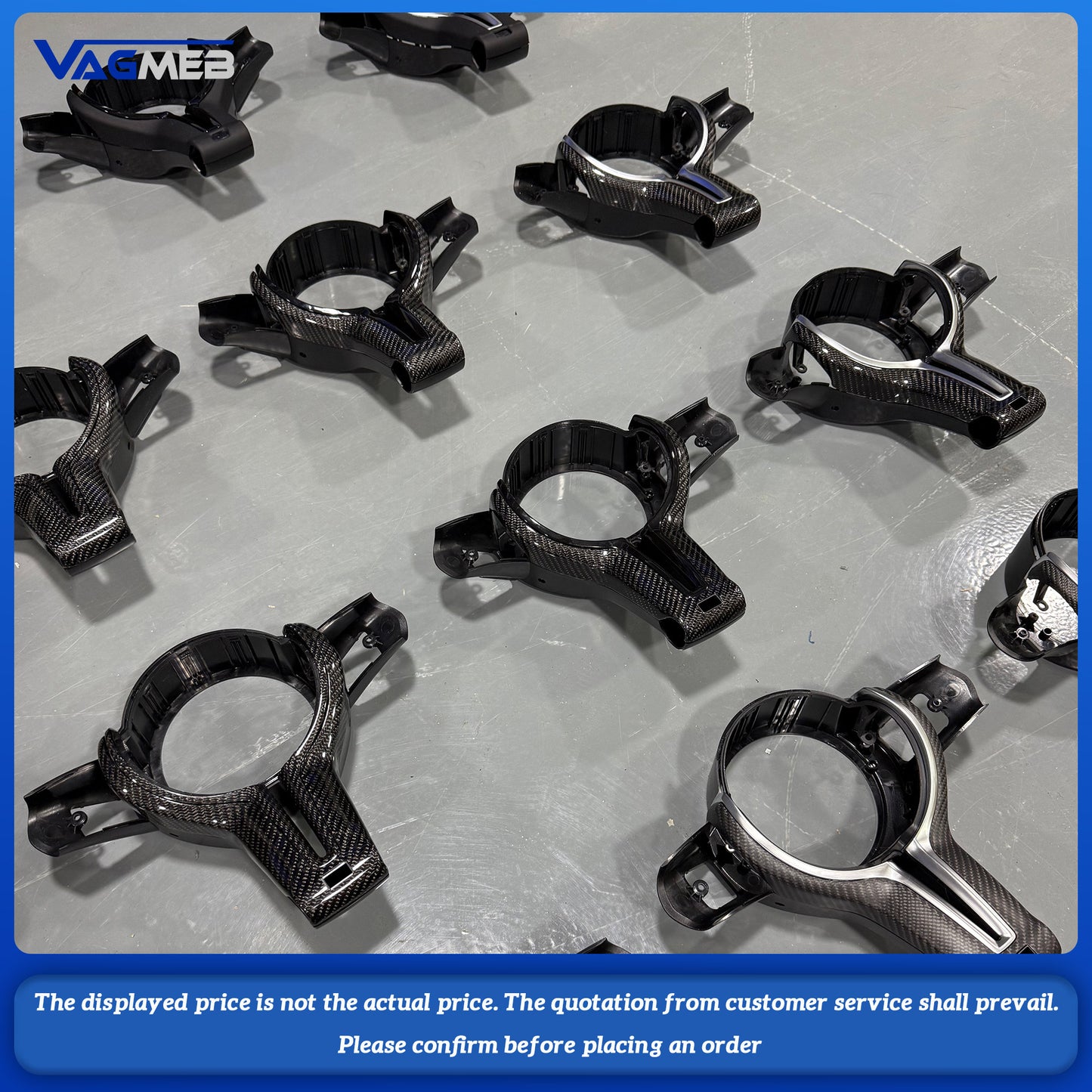 For BMW M Series F80 F82 F10 F06 F12 F13 F15 F16 M-sport F20 F22 F30 F31 F32 F33 F36 For BMW Steering Wheel Trim Carbon Fiber