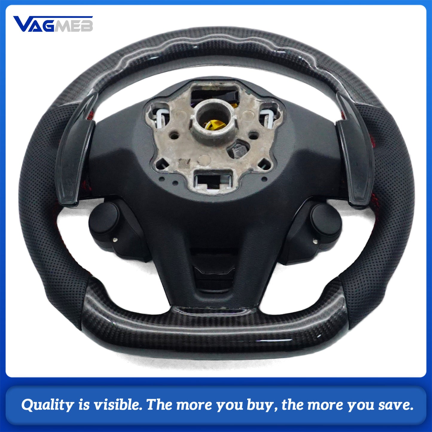 Upgrade LED Steering Wheel Touch LCD Multi-Function Steering Wheel Assembly For VW Caddy