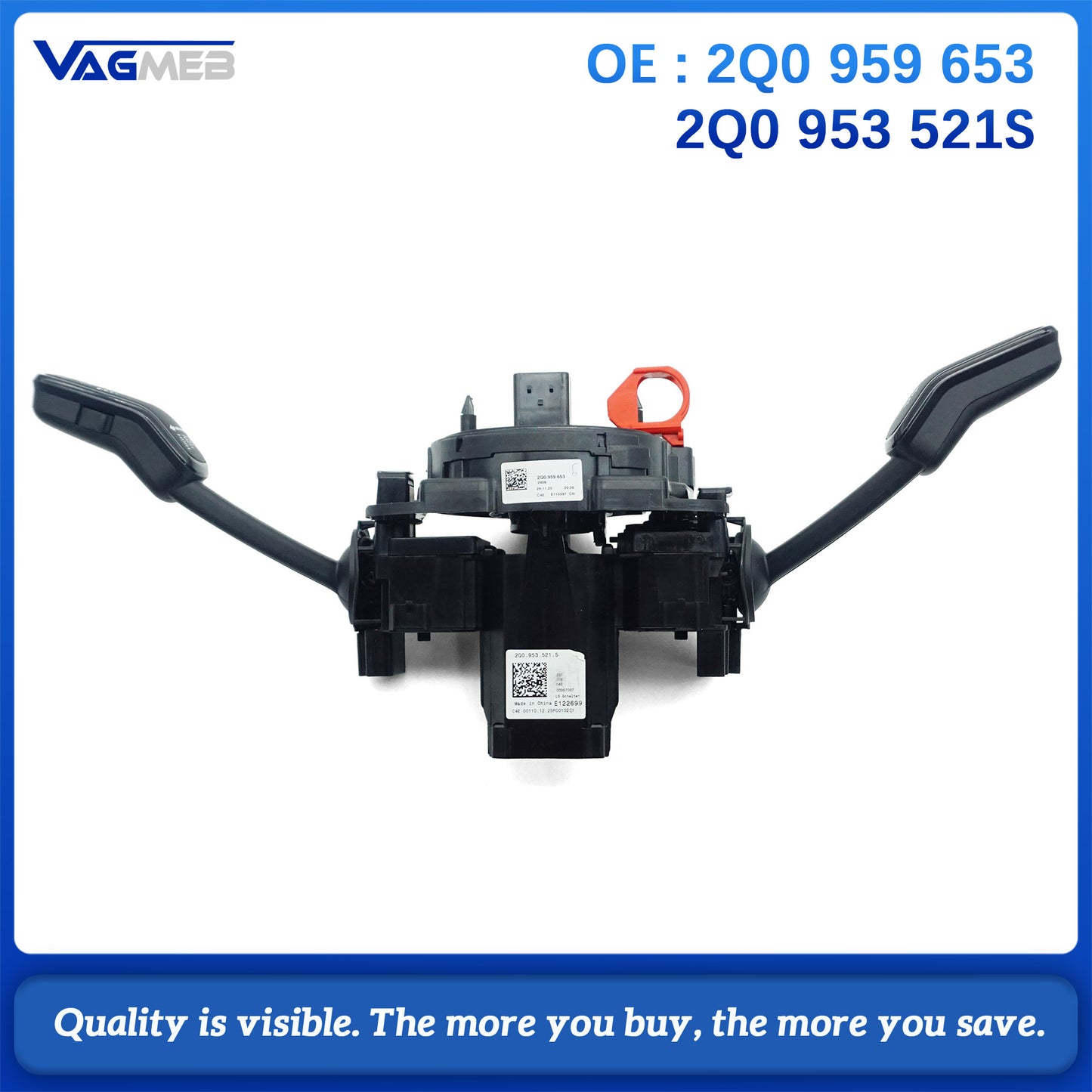 For VW Skoda Octavia POLO Steering Wheel Control Module Shift HandLever 2Q0 959 653 2Q0 953 521 S