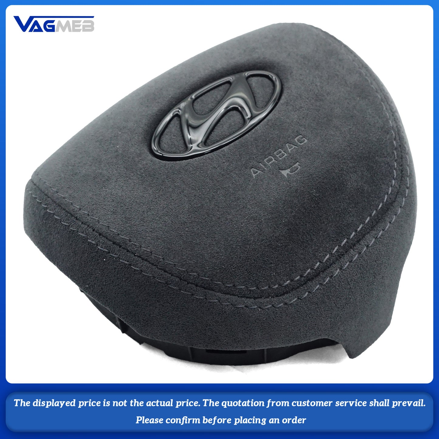 The black line Steering wheel airbag cover multifunction steering wheel For Hyundai i30n