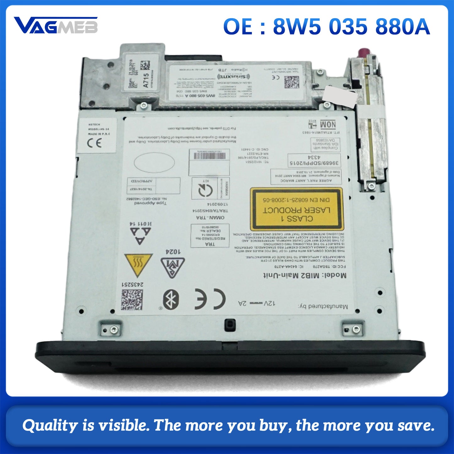 8W5 035 880A MMI Control Unit for Audi A4 B9 A5 F5 Q5 FY 2016-2020