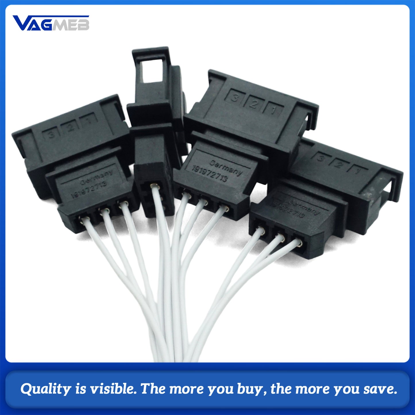 For VW Golf 6 R20 G T I LED Tail Light Rear Lamp Cable Adapter Harness