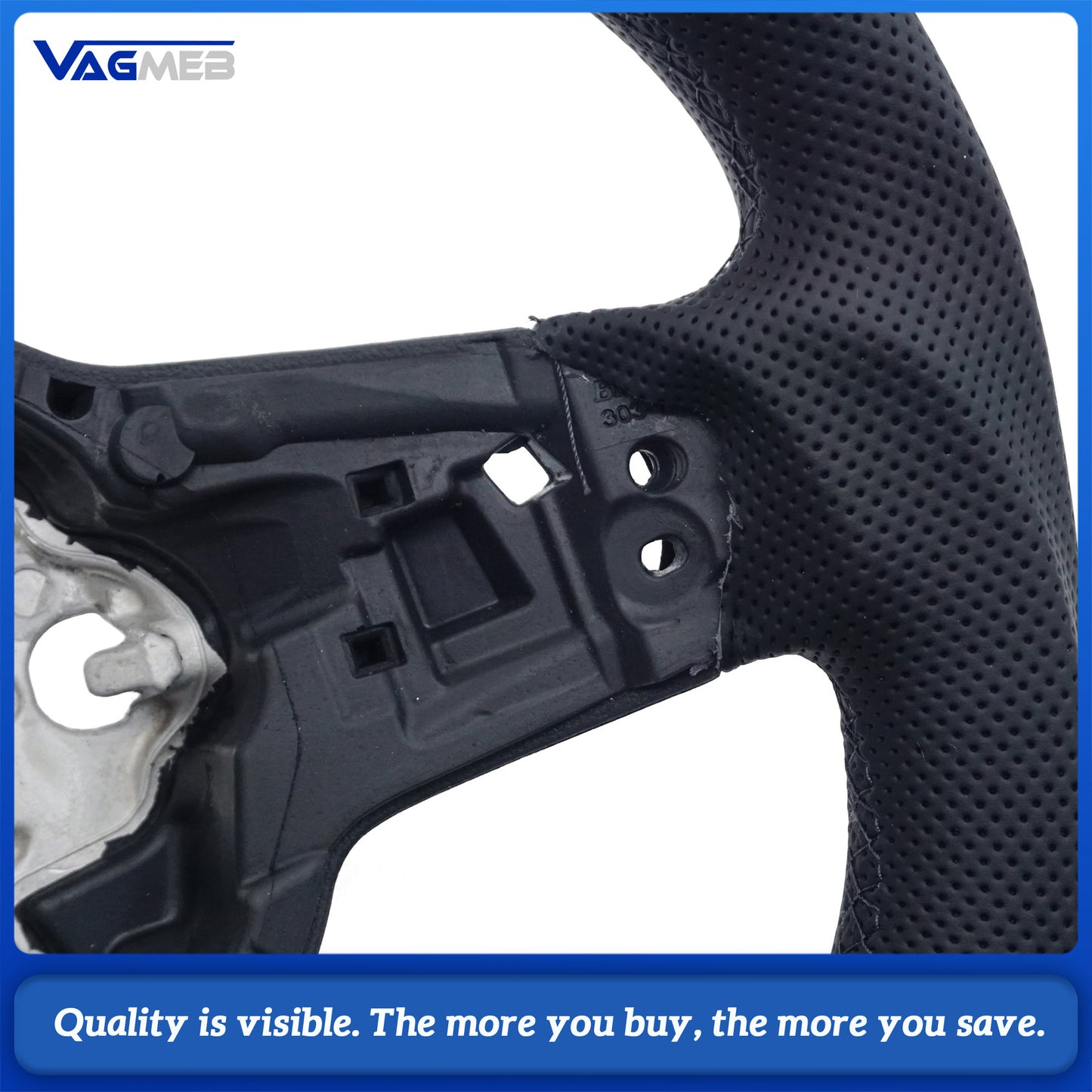 Alcantara leather steering wheel suitable for VW Golf MK7 7.5 GTI GTD GTE R Polo GTI Tiguan MK2 Passat B8 Sport steering wheel