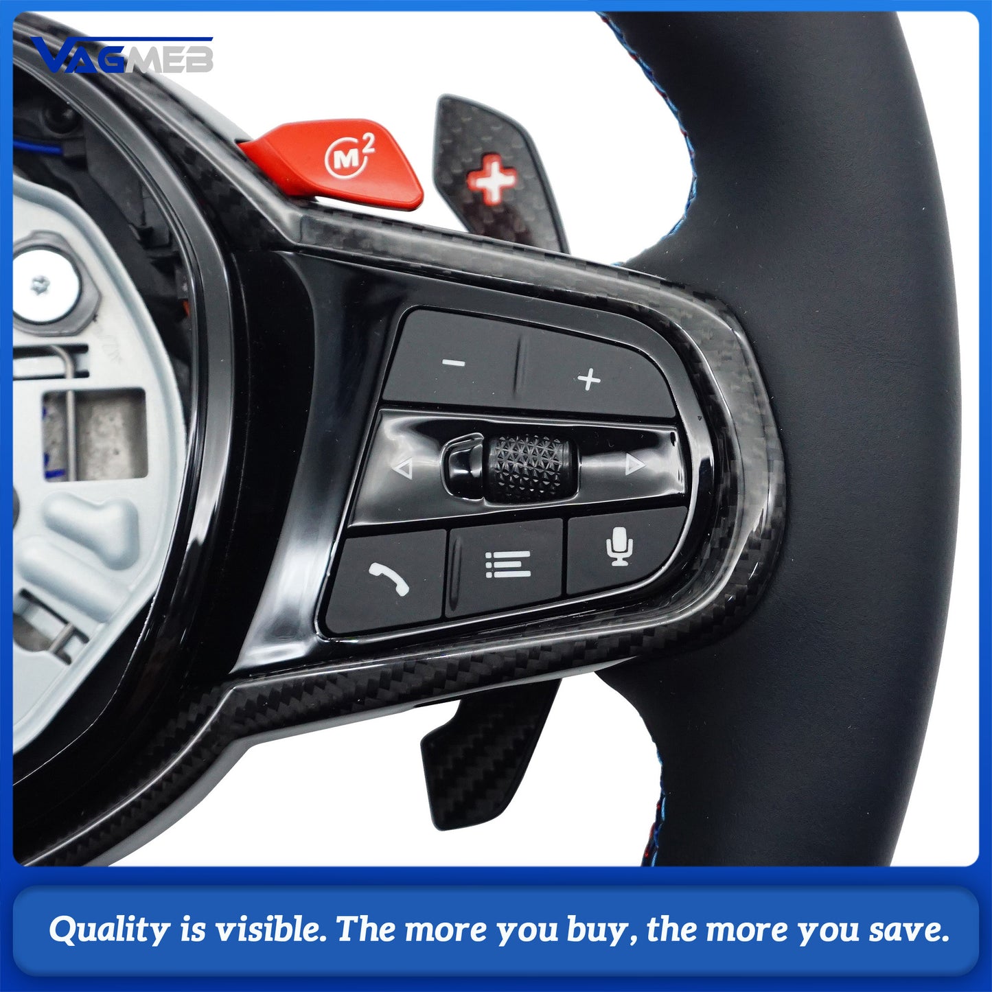 Steering Wheel For BMW G20 G30 G31 G28 G05 G06 F30 F10 F15 F20 F22 F25 F31 F32 X1 X2 X3 X4 X5 X6 Sports Leather Steering Wheel