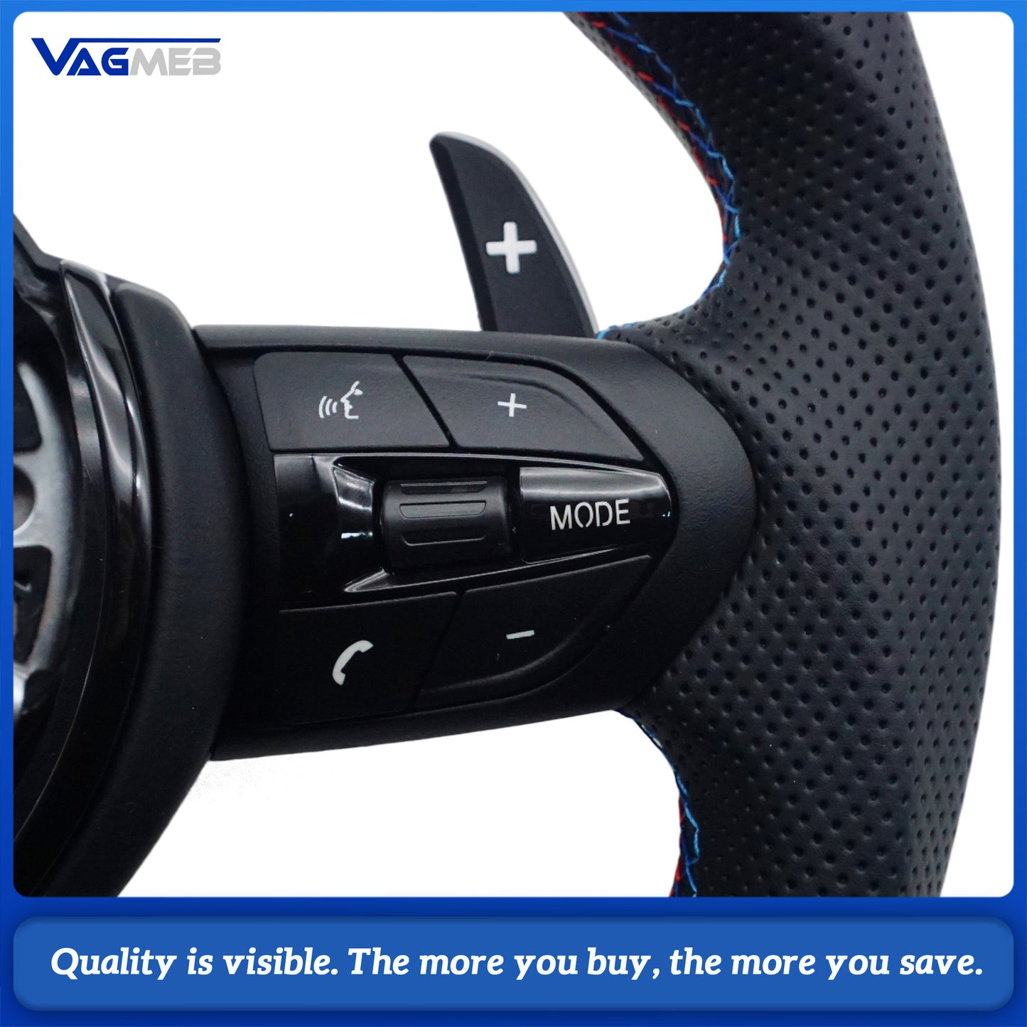 M Sport Steering Wheel for BMW Flat Bottom F01 F06 F10 F11 F12 F20 F21 F22 F25 F26 F30 F31 F32 F33 F34 F36 M3 F80 M4 F82 M5 F90
