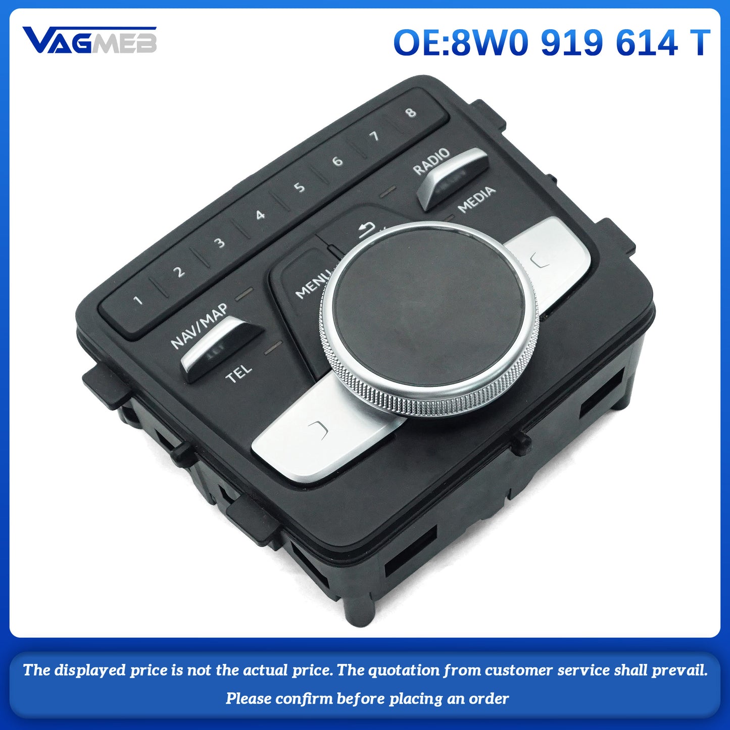 For Audi A4 B9 B10 high-end tablet, multimedia panel  8W0 919 614 T