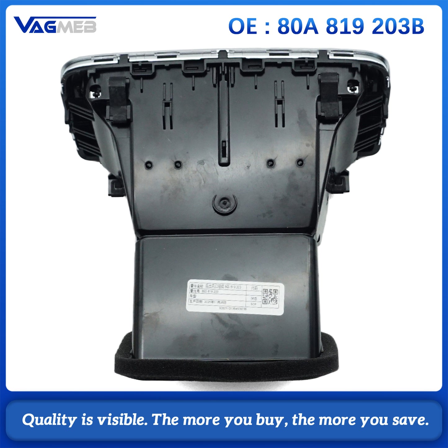 New Rear Console Air Intake Vent Grille for Audi Q5 FY SQ5 MK2 2017-2023 80A 819 203 B