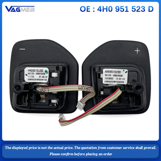 For Audi A5 A6 A7 A8 Q3 Q5 Q7 Car Steering Wheel Shift Paddles 4H0 951 523D