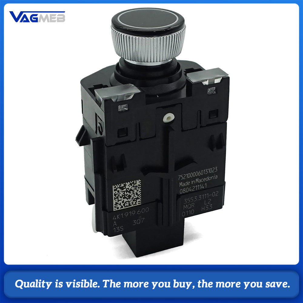 4K1 919 600A Volume Control Switch For Audi A6C8 A7 S6 S7 2019-2024 MMI Audio Control Knob Assembly