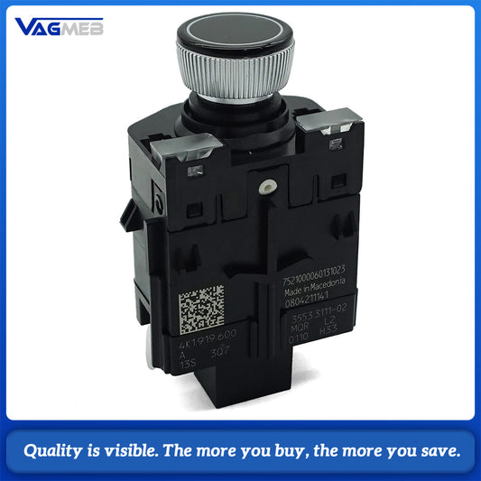 4K1 919 600A Volume Control Switch For Audi A6C8 A7 S6 S7 2019-2024 MMI Audio Control Knob Assembly