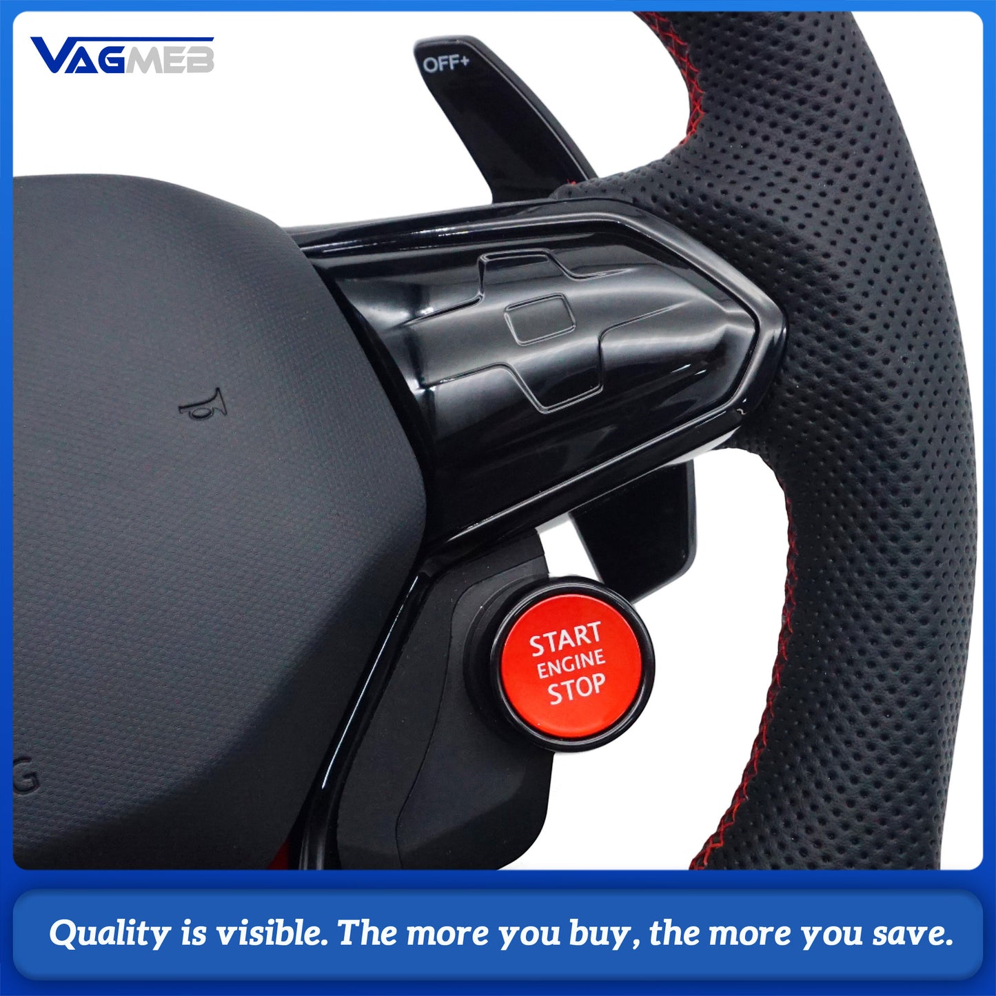 Upgrade LED Steering Wheel Touch LCD Multi-Function Steering Wheel Assembly For VW Caddy