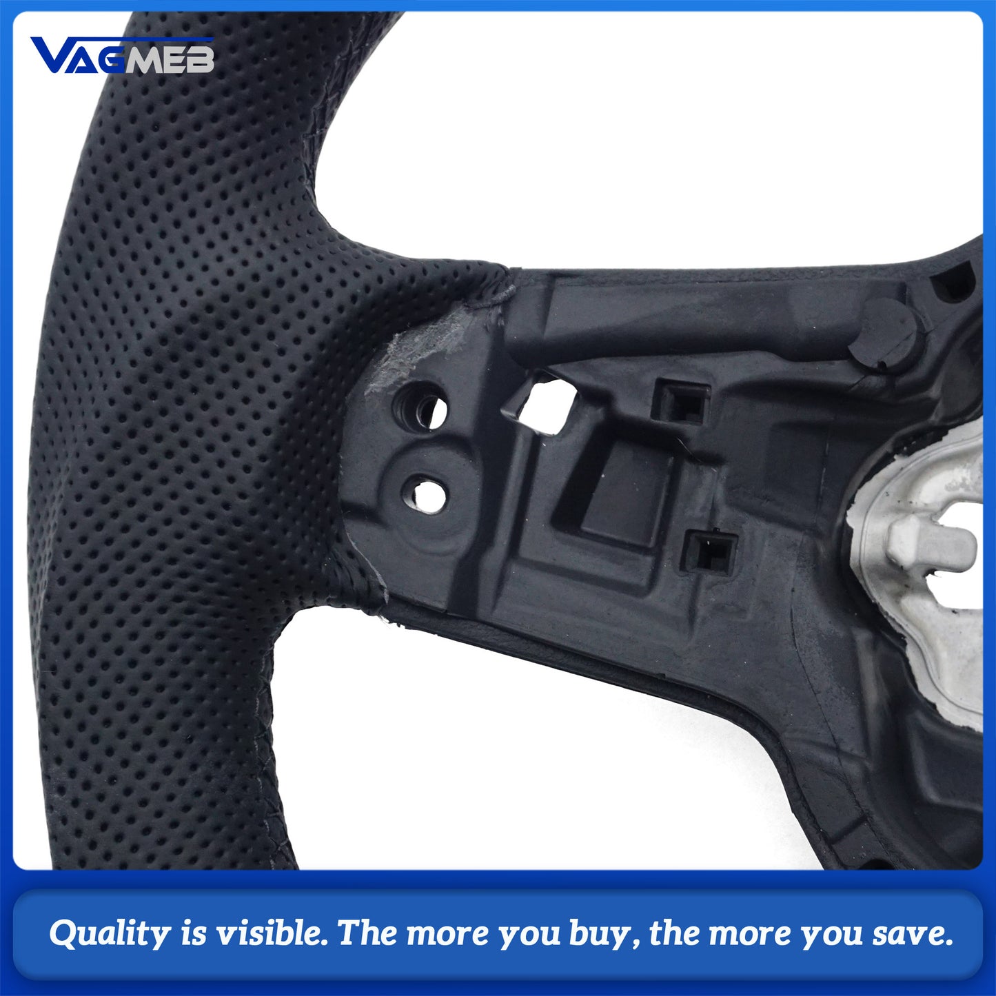 Alcantara leather steering wheel suitable for VW Golf MK7 7.5 GTI GTD GTE R Polo GTI Tiguan MK2 Passat B8 Sport steering wheel