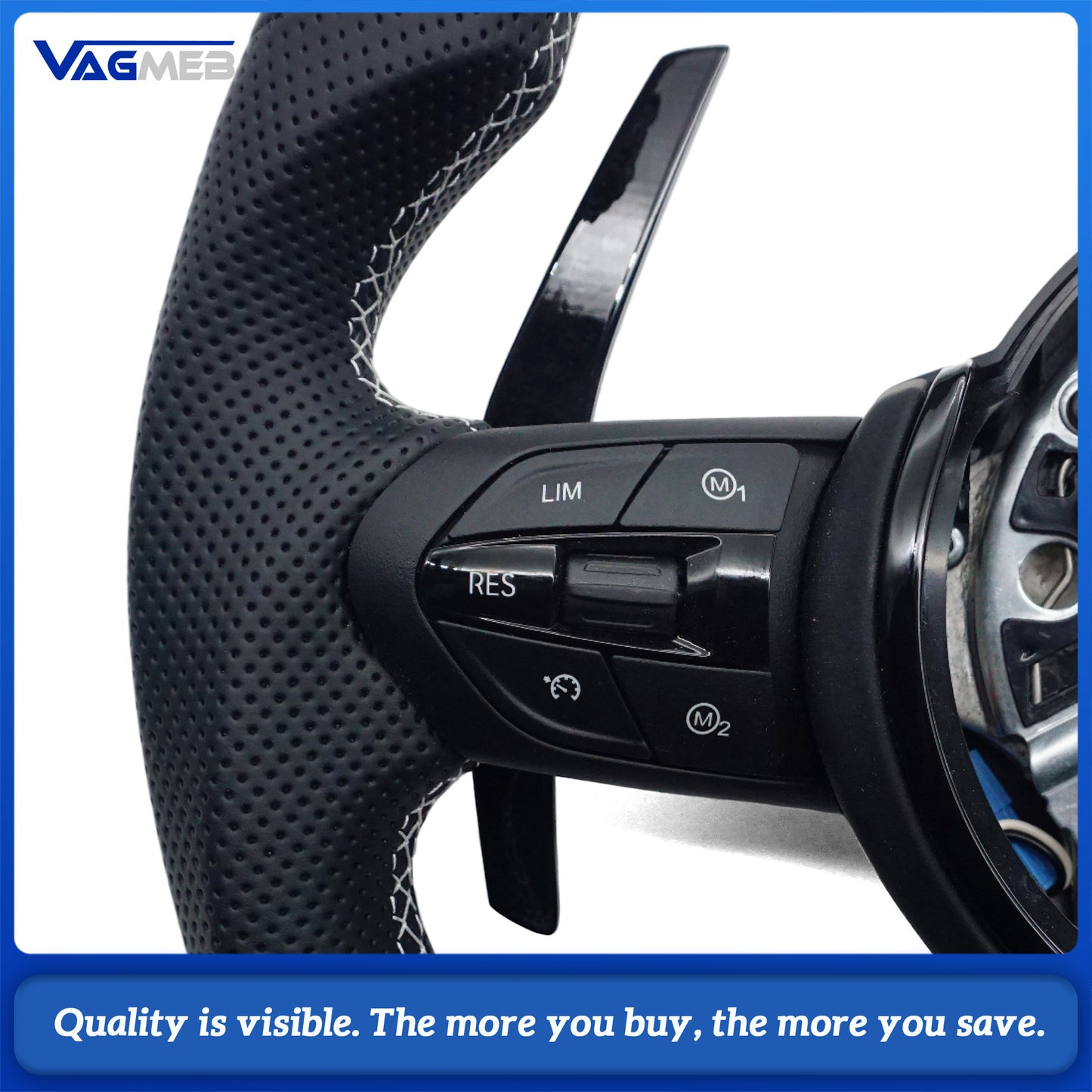 M Upgraded Steering Wheel For BMW M Sport  Parts For F10 F12 F30 F32 F34 F45 F22 F39 F15 F16 F25 F26 M3 M5 M6